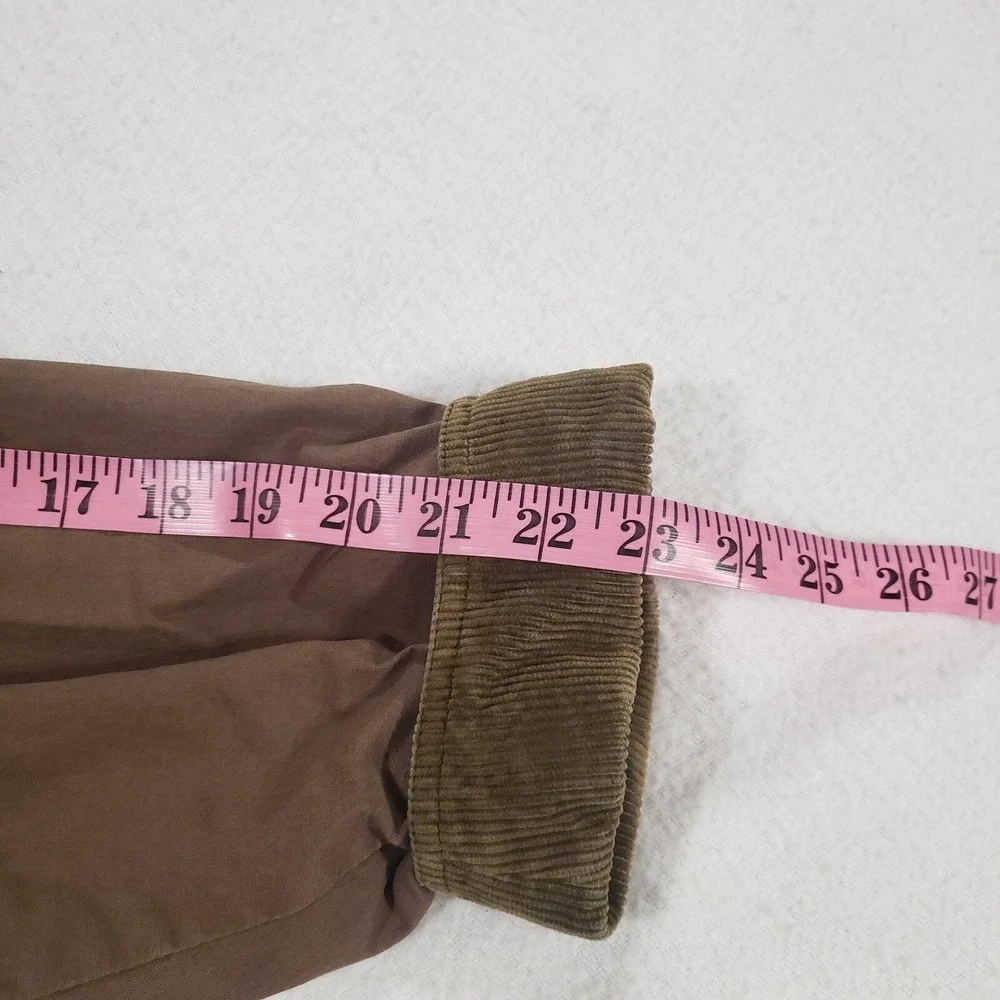 Banana Republic Military Jacket Mens Brown M Lined Leather Collar Outdoor‎ Chore